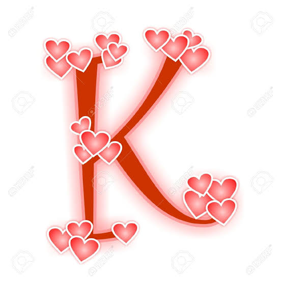 حرف k مزخرف , كتابة حرف k بشكل جميل صباح الورد
