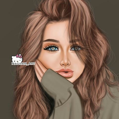 بنات كيوت رسم - صور بنات رسومات رائعه 2289 10