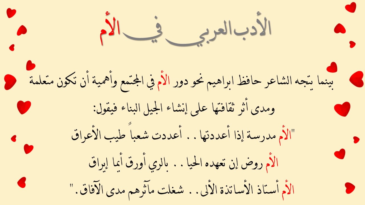 كلمة عن الام , الام هى اجمل كلمة فى العالم