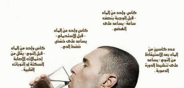 فوائد شرب الماء - كثرة المياة بتنزل دهون الجسم 1426 1