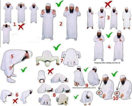 3184 طريقة الصلاة الصحيحة بالصور - تعليم كيفيه الصلاه حمدة نيازي